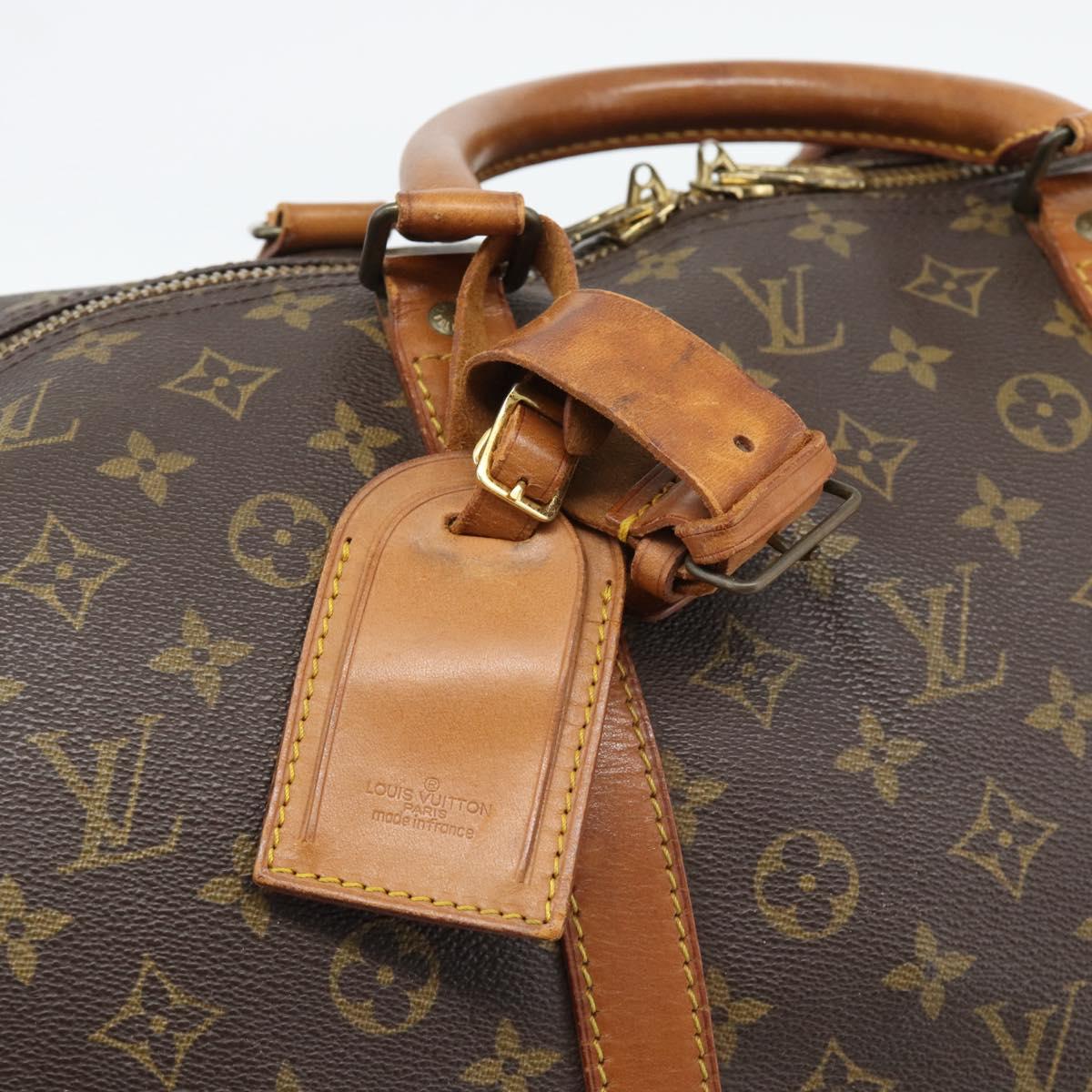 LOUIS VUITTON Monogram Keepall 60 Boston Bag M41422 LV Auth ar14081