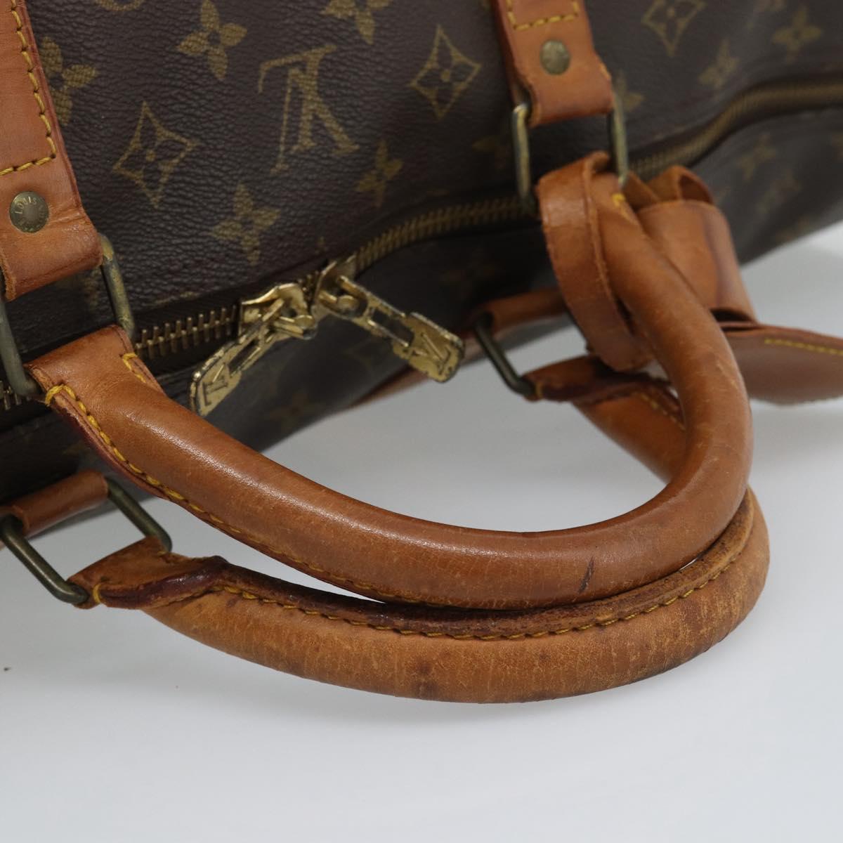 LOUIS VUITTON Monogram Keepall 60 Boston Bag M41422 LV Auth ar14081