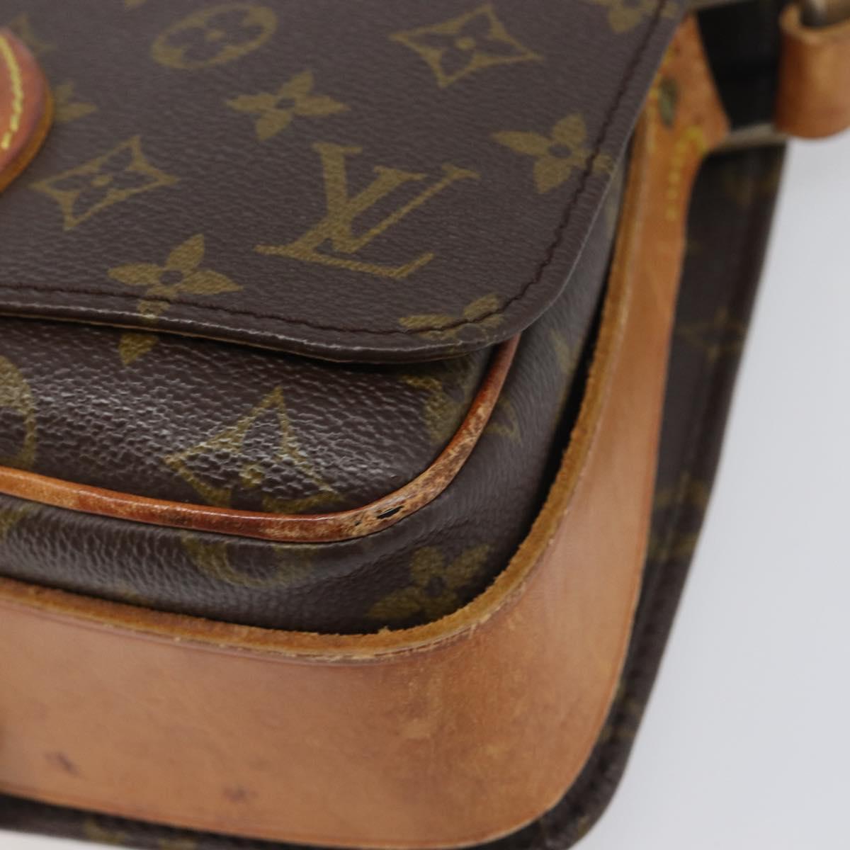 LOUIS VUITTON Monogram Cartouchiere MM Shoulder Bag M51253 LV Auth ar14085