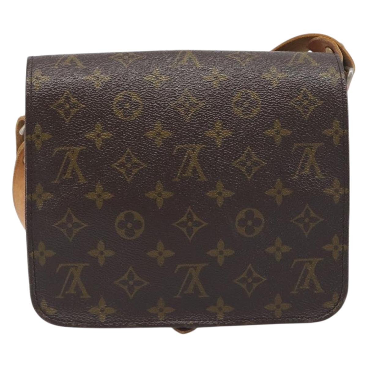LOUIS VUITTON Monogram Cartouchiere MM Shoulder Bag M51253 LV Auth ar14085