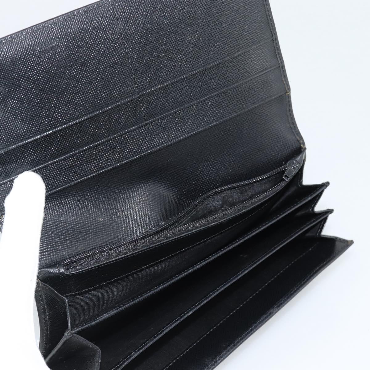 LOUIS VUITTON PRADA Long Wallet Leather PVC 2 Set Black Brown LV Auth ar14087