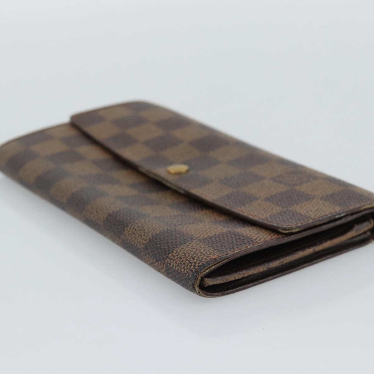 LOUIS VUITTON PRADA Long Wallet Leather PVC 2 Set Black Brown LV Auth ar14087
