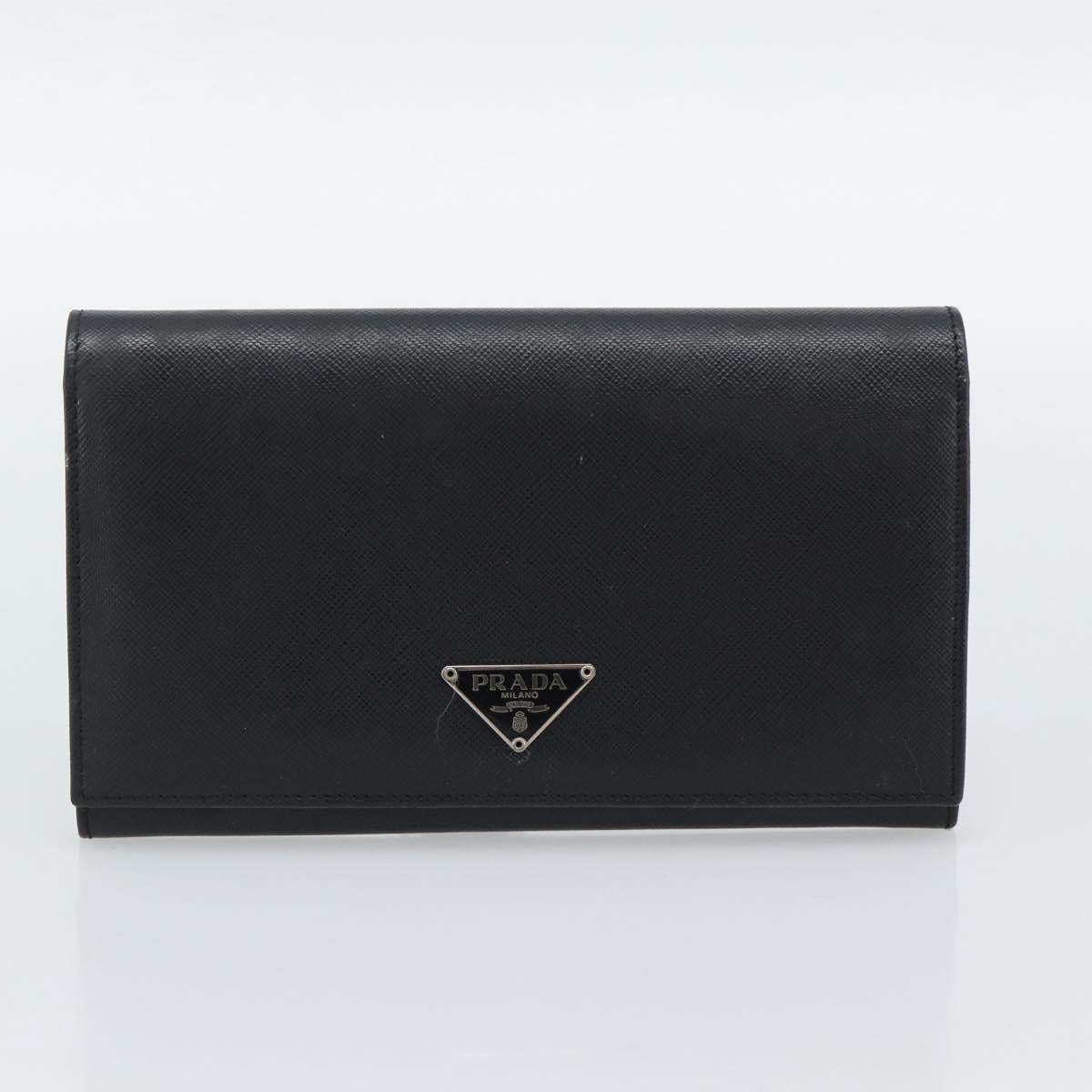 LOUIS VUITTON PRADA Long Wallet Leather PVC 2 Set Black Brown LV Auth ar14087