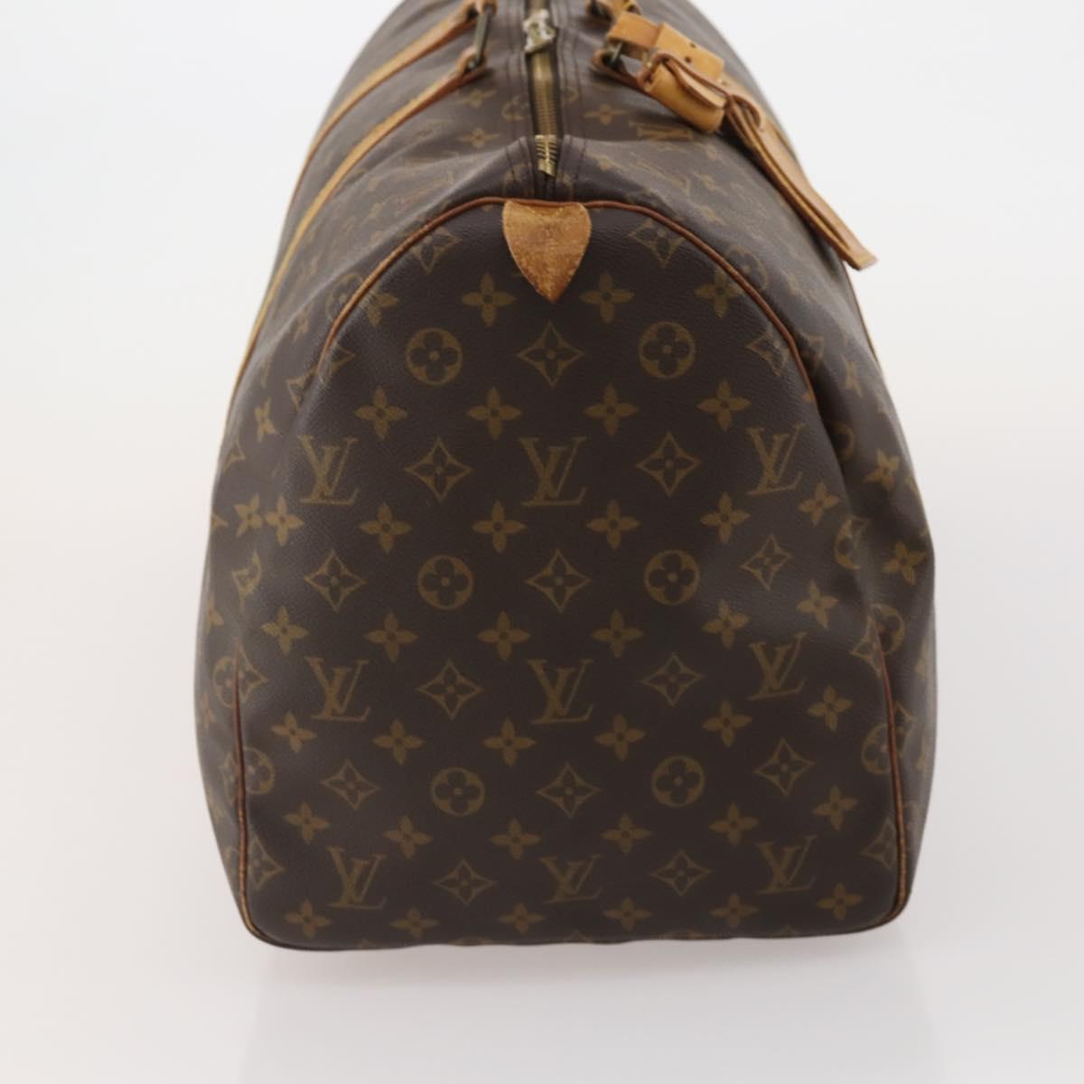 LOUIS VUITTON Monogram Keepall 55 Boston Bag M41424 LV Auth ar14101