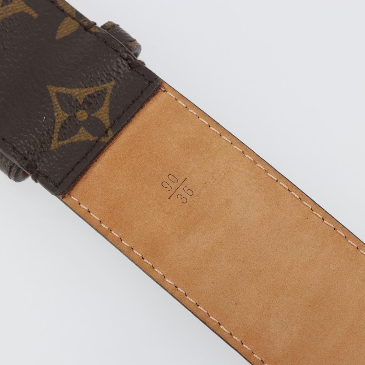 LOUIS VUITTON Monogram Ceinture 1904 Milleneuve Saint-Quatre Belt Auth ar14103