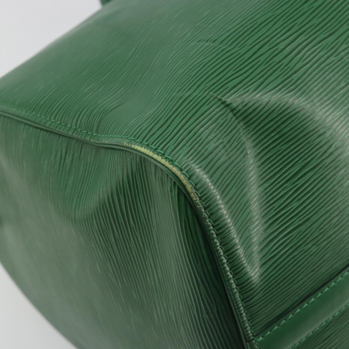 LOUIS VUITTON Epi Keepall 45 Boston Bag Green M42974 LV Auth ar14104A