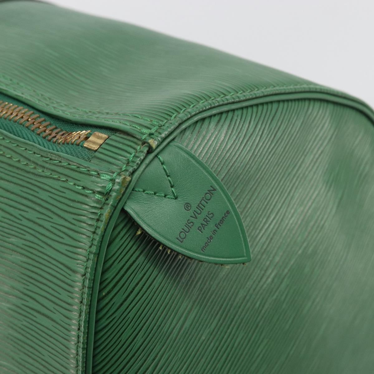 LOUIS VUITTON Epi Keepall 45 Boston Bag Green M42974 LV Auth ar14104A