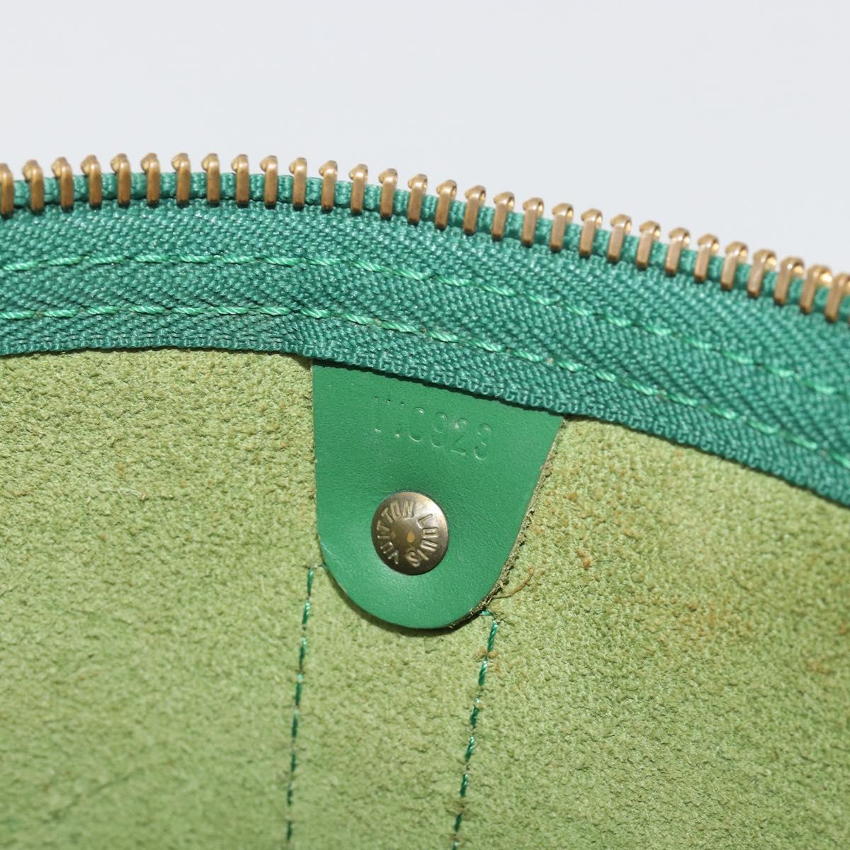 LOUIS VUITTON Epi Keepall 45 Boston Bag Green M42974 LV Auth ar14104A