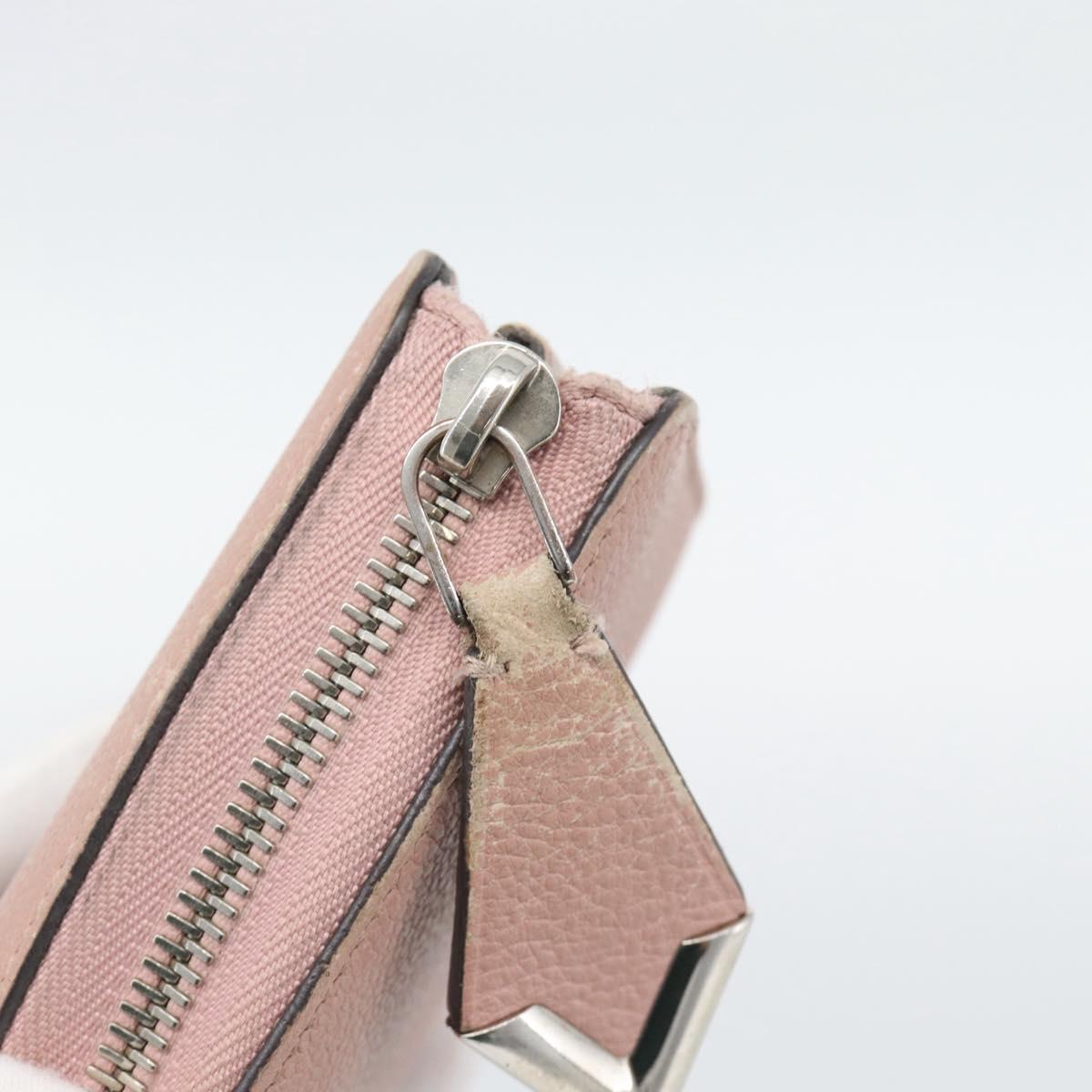 LOUIS VUITTON Portefeuille Comet Long Wallet Leather Pink M63103 LV Auth ar14108