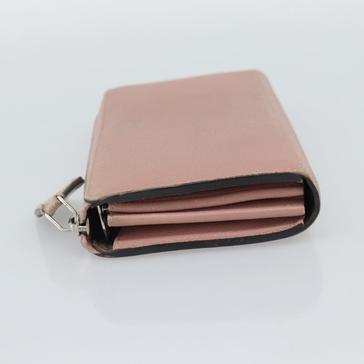 LOUIS VUITTON Portefeuille Comet Long Wallet Leather Pink M63103 LV Auth ar14108