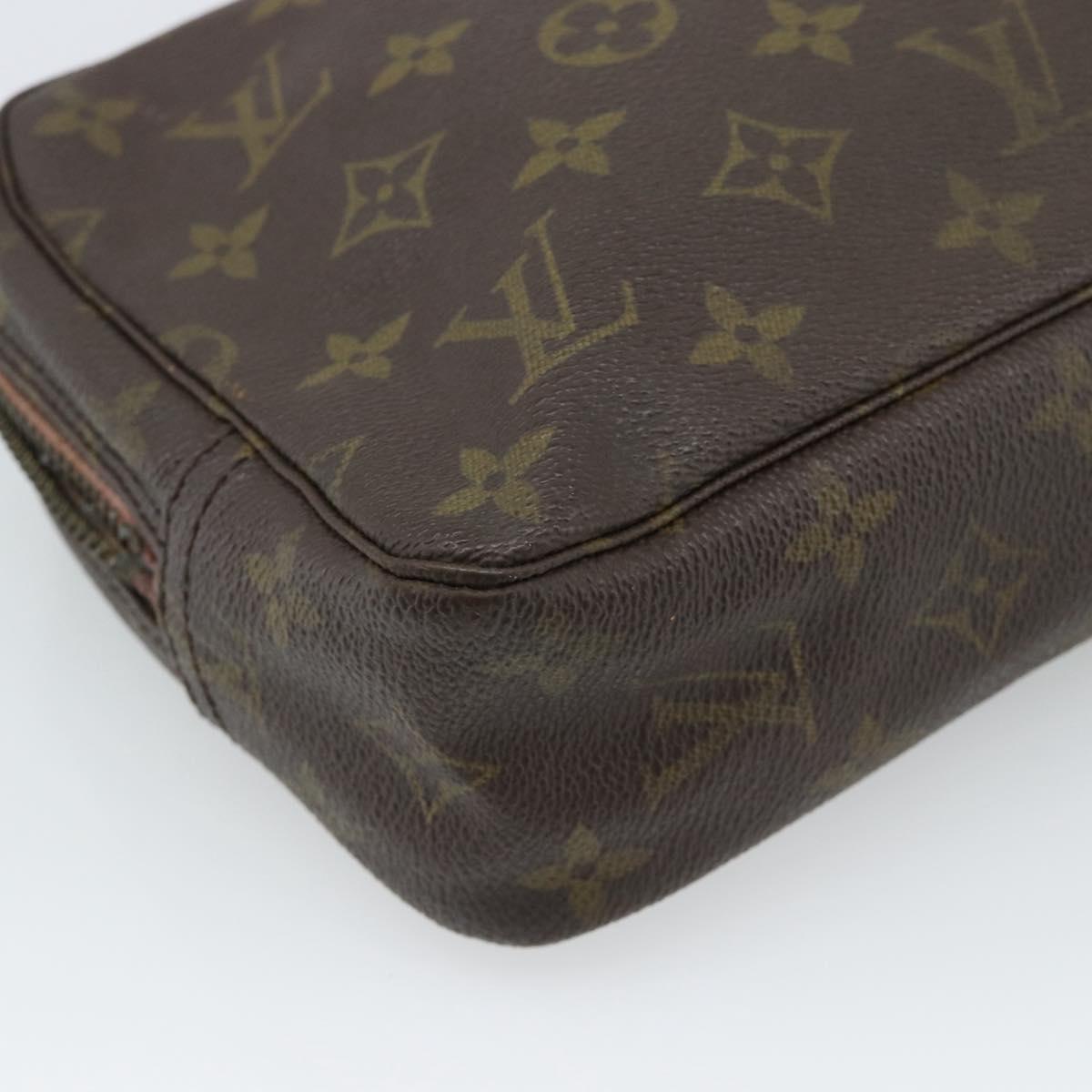 LOUIS VUITTON Monogram Trousse Toilette 23 Clutch Bag M47524 LV Auth ar14109