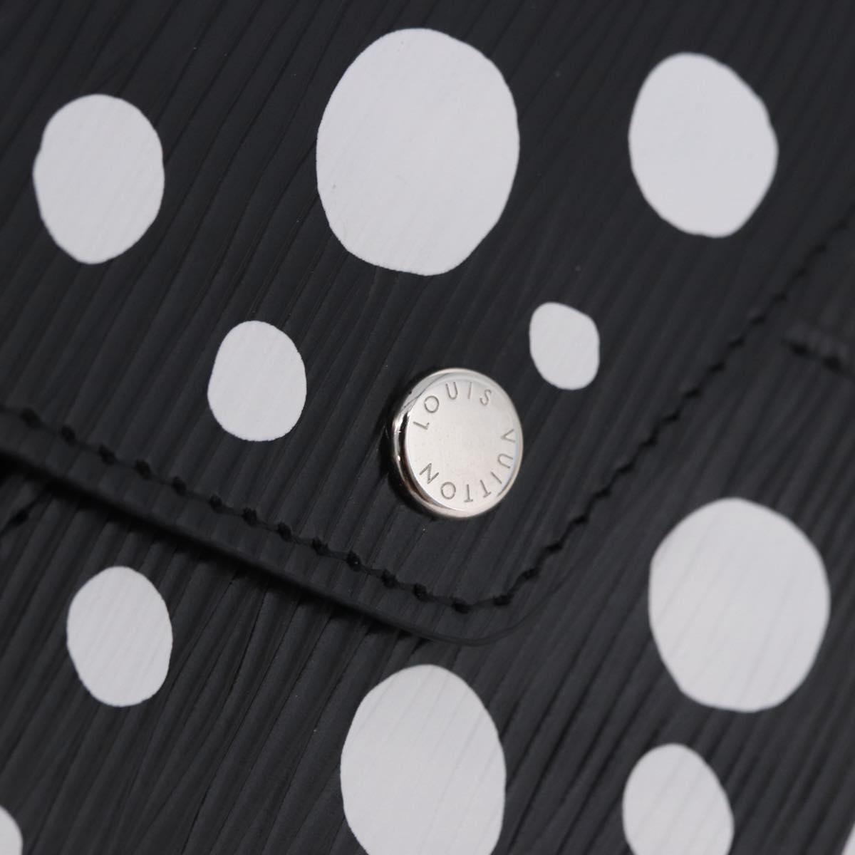 LOUIS VUITTON LVxYK Epi Pochette Kirigami Black White M81959 LV Auth ar14119M