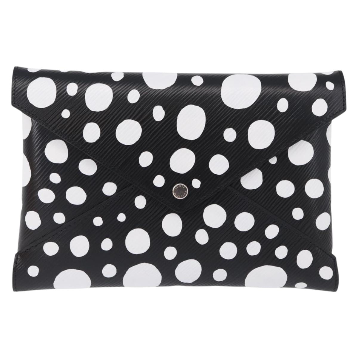 LOUIS VUITTON LVxYK Epi Pochette Kirigami Black White M81959 LV Auth ar14119M