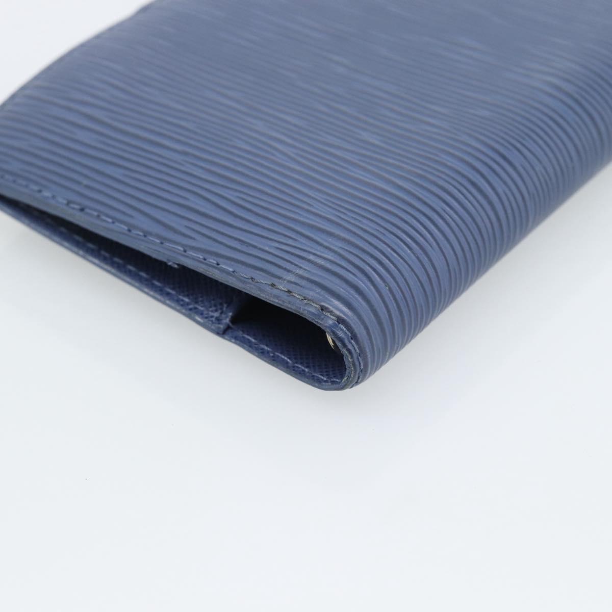 LOUIS VUITTON Epi Day Planner Cover Blue R20055 LV Auth ar14120