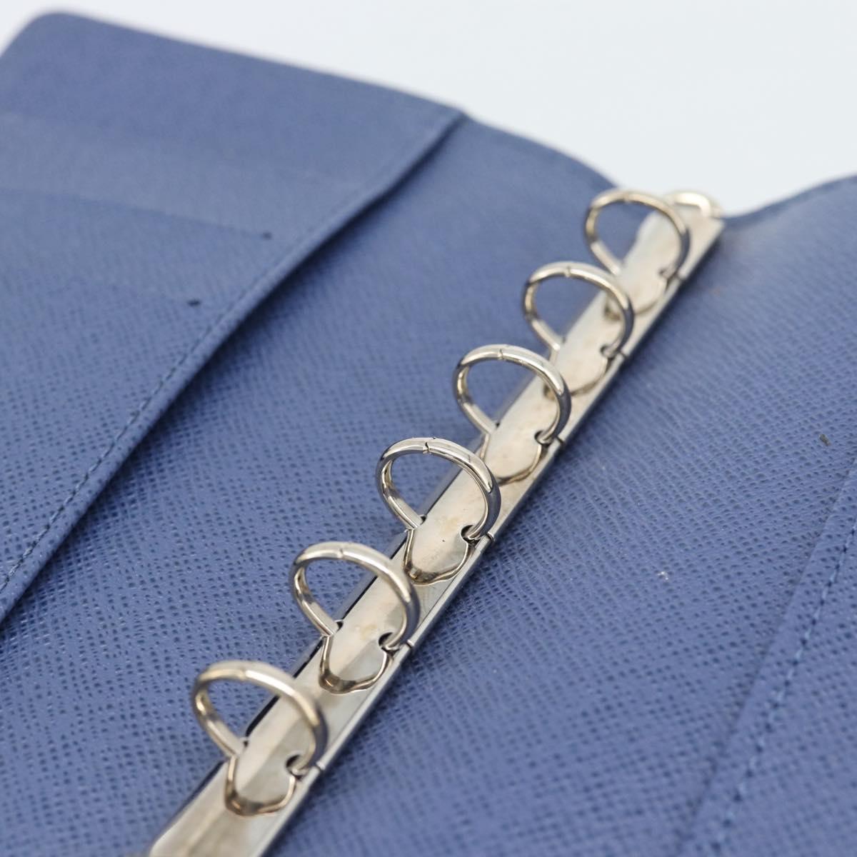 LOUIS VUITTON Epi Day Planner Cover Blue R20055 LV Auth ar14120