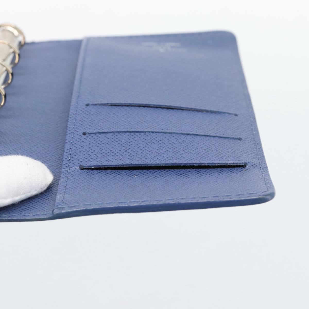 LOUIS VUITTON Epi Day Planner Cover Blue R20055 LV Auth ar14120