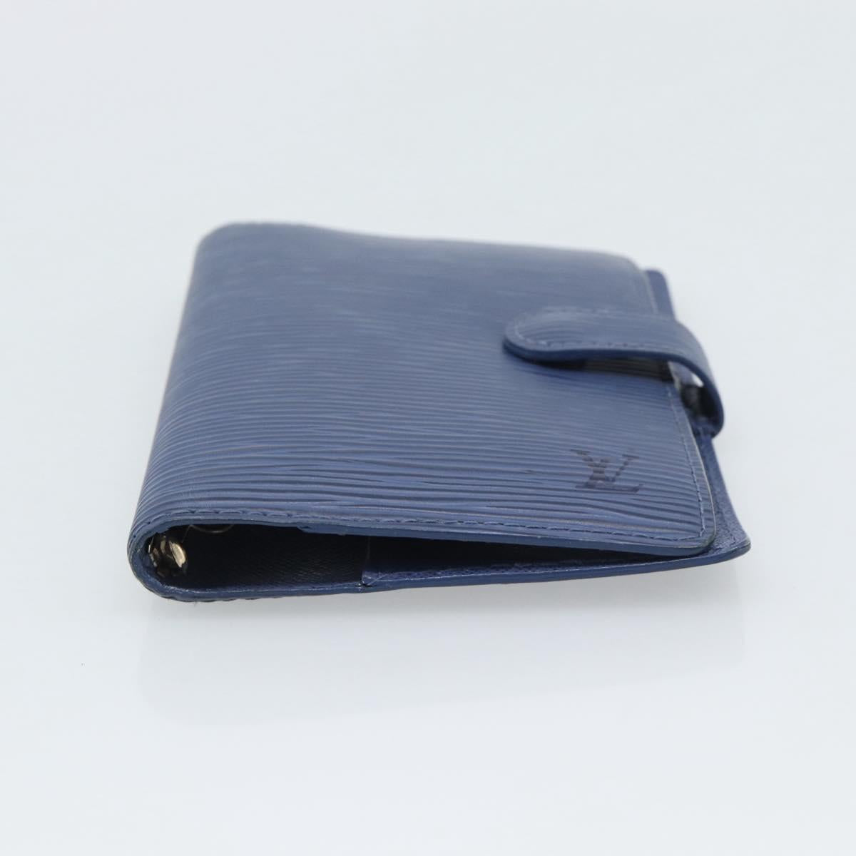 LOUIS VUITTON Epi Day Planner Cover Blue R20055 LV Auth ar14120
