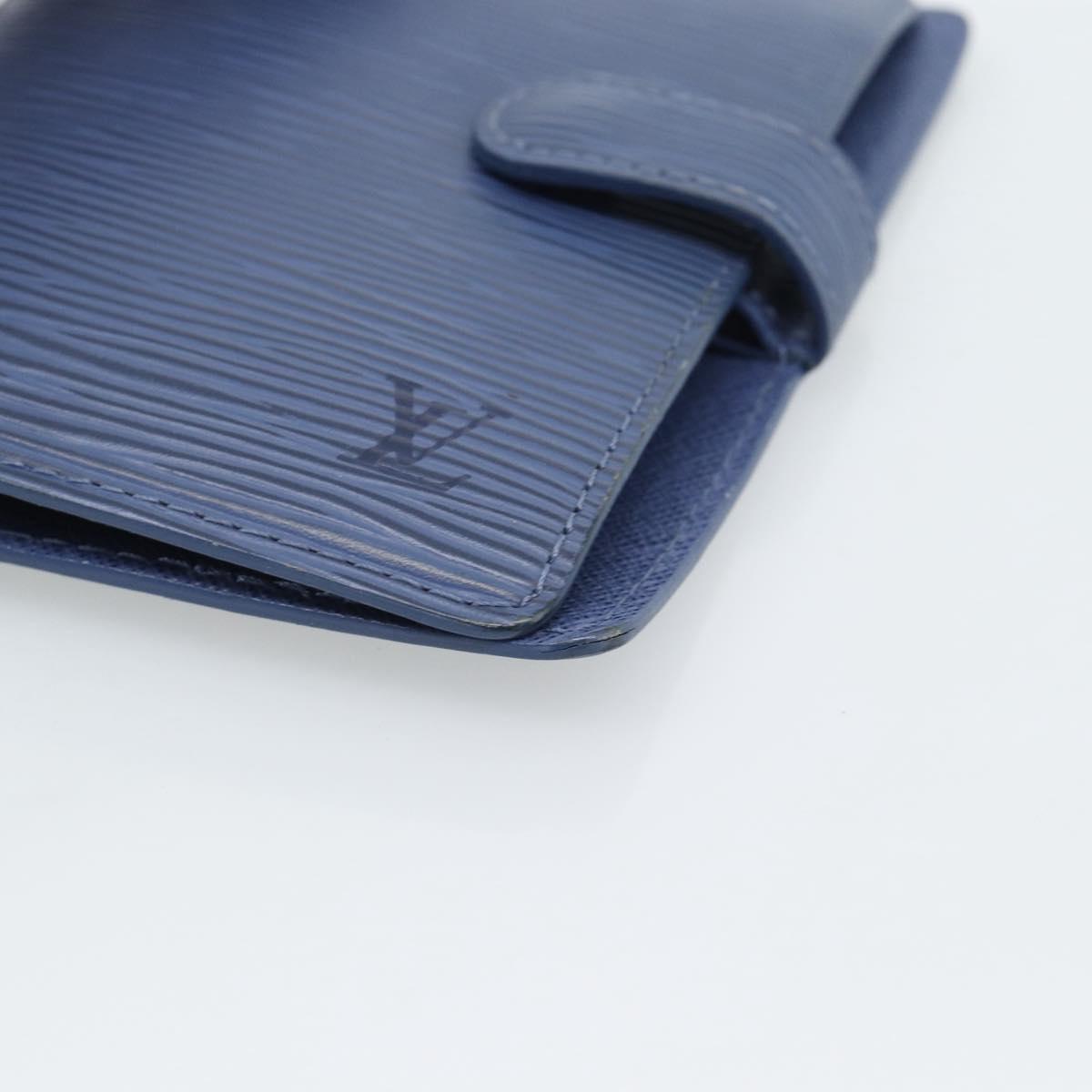 LOUIS VUITTON Epi Day Planner Cover Blue R20055 LV Auth ar14120