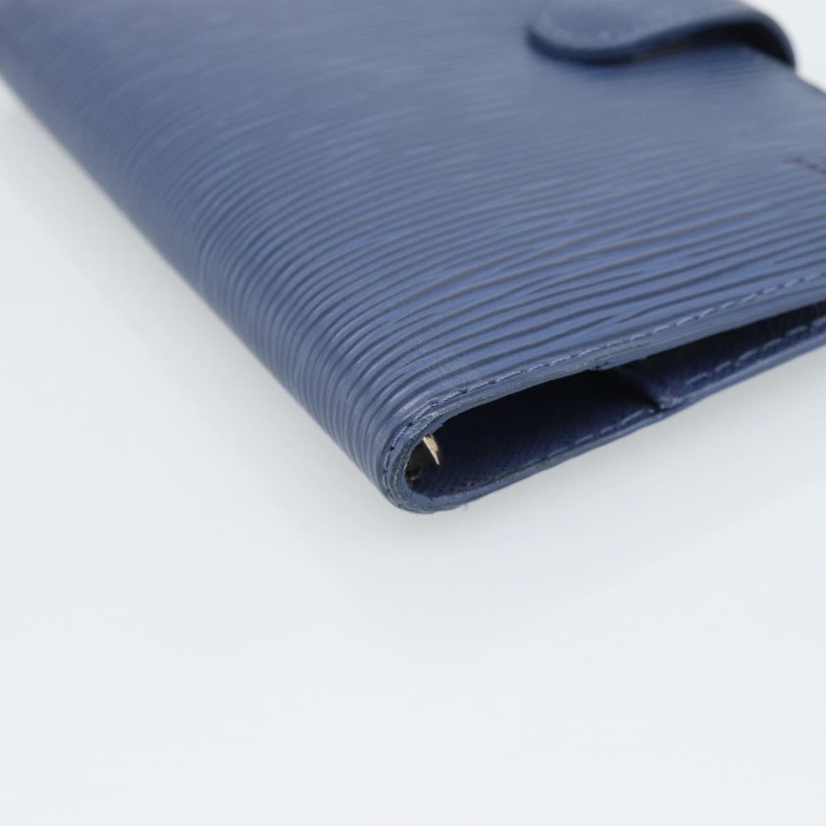 LOUIS VUITTON Epi Day Planner Cover Blue R20055 LV Auth ar14120