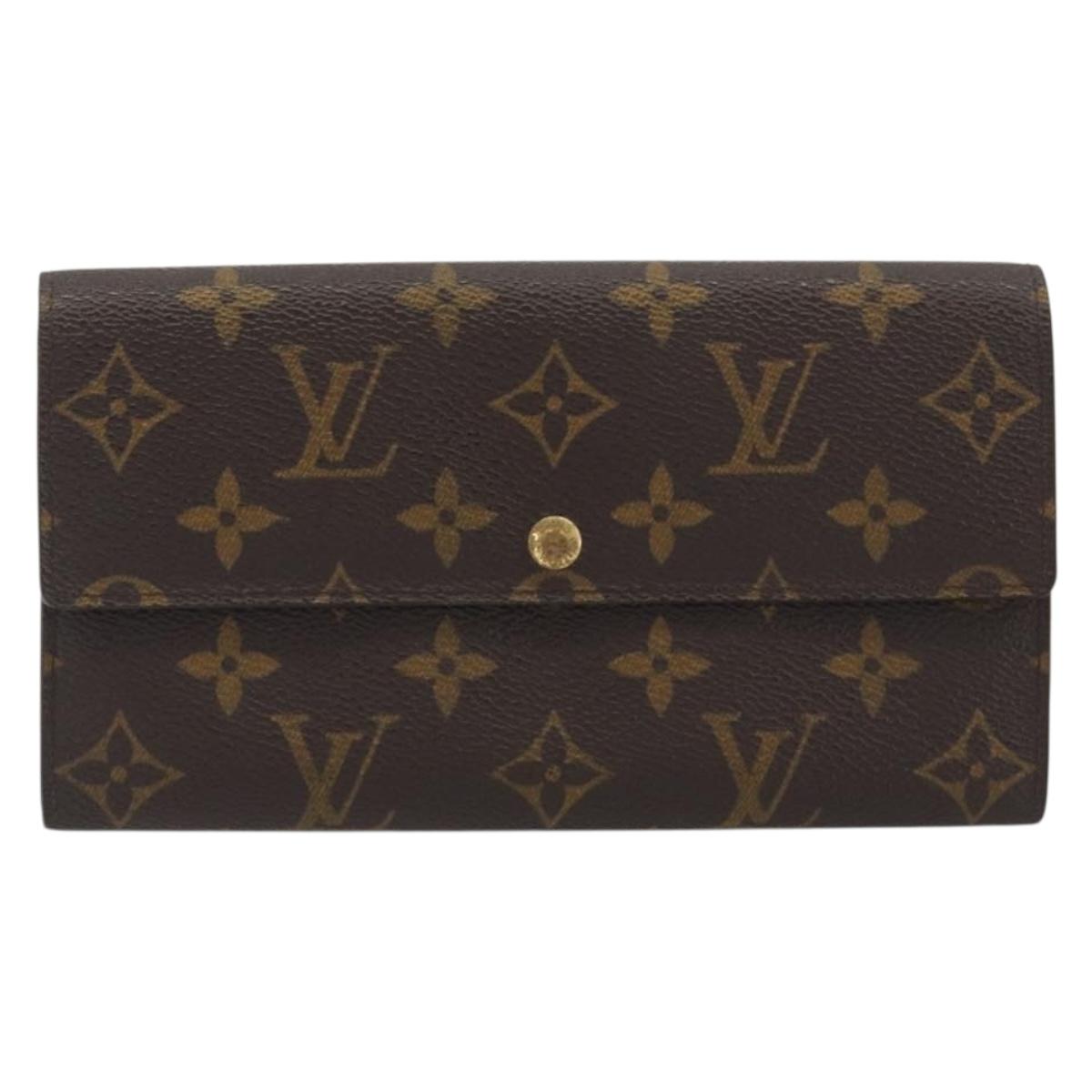 LOUIS VUITTON Monogram Portefeuille Sarah Long Wallet M60531 LV Auth ar14123