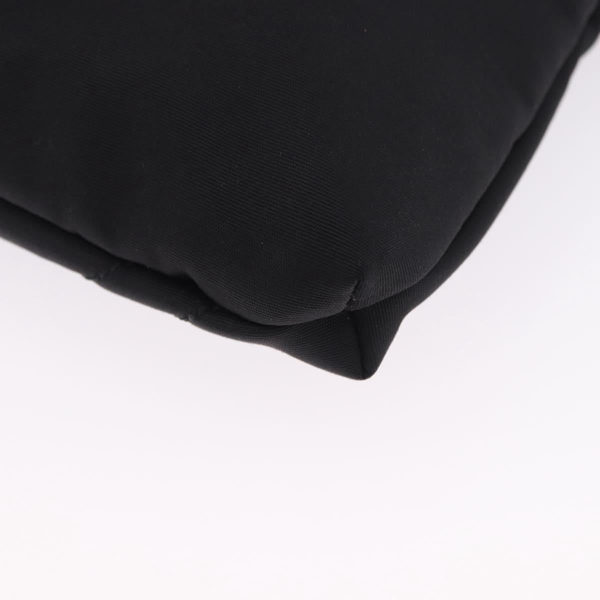GIVENCHY Shoulder Bag Nylon Black Silver Auth ar14128A