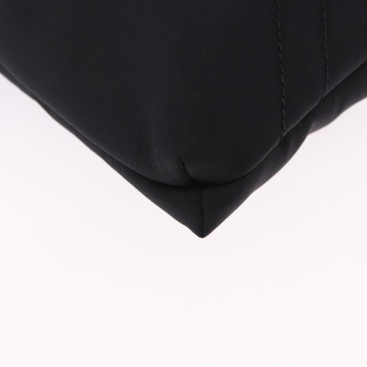 GIVENCHY Shoulder Bag Nylon Black Silver Auth ar14128A