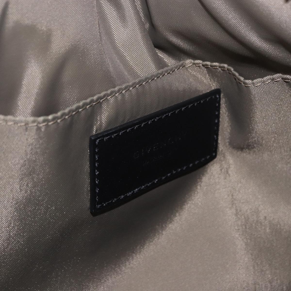 GIVENCHY Shoulder Bag Nylon Black Silver Auth ar14128A