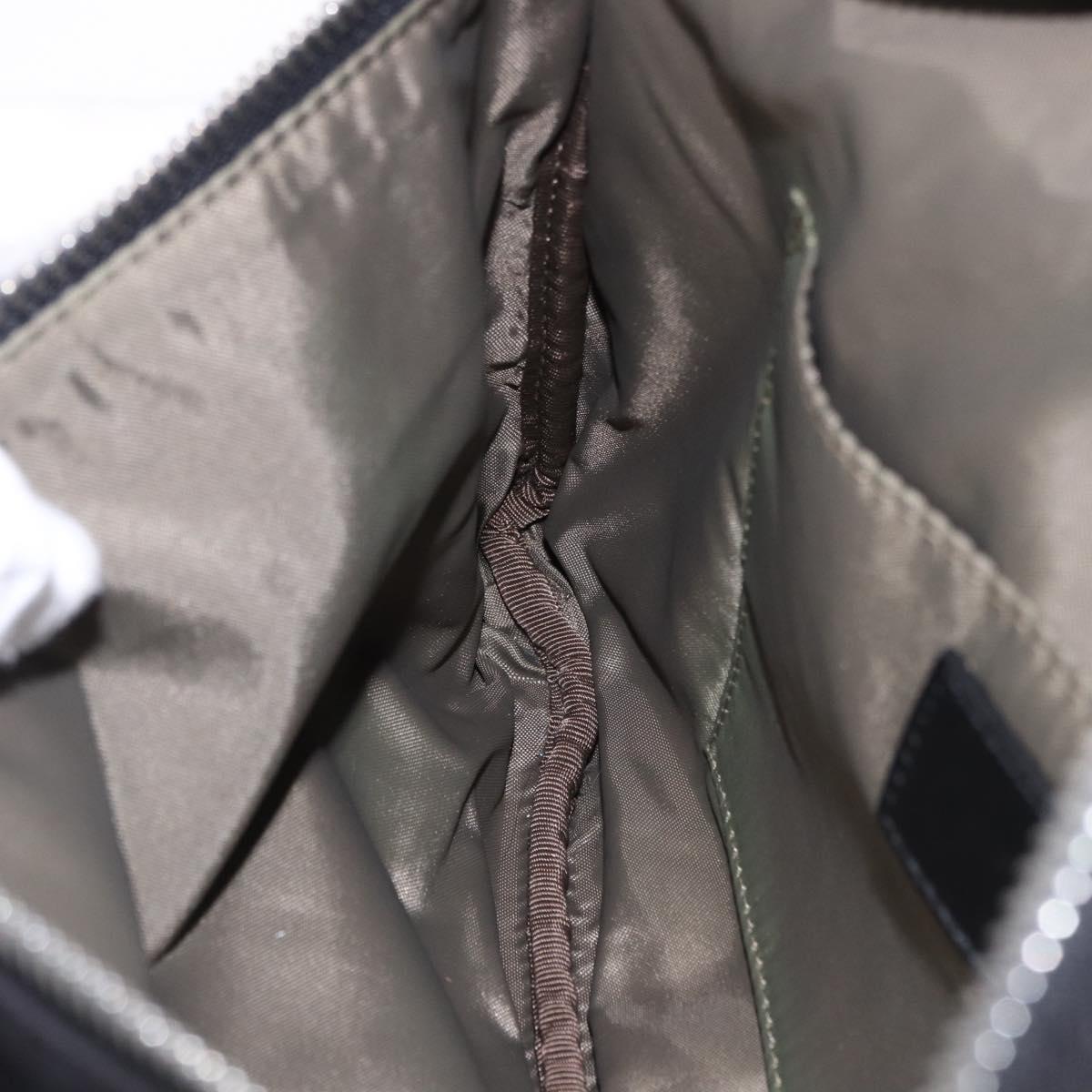 GIVENCHY Shoulder Bag Nylon Black Silver Auth ar14128A