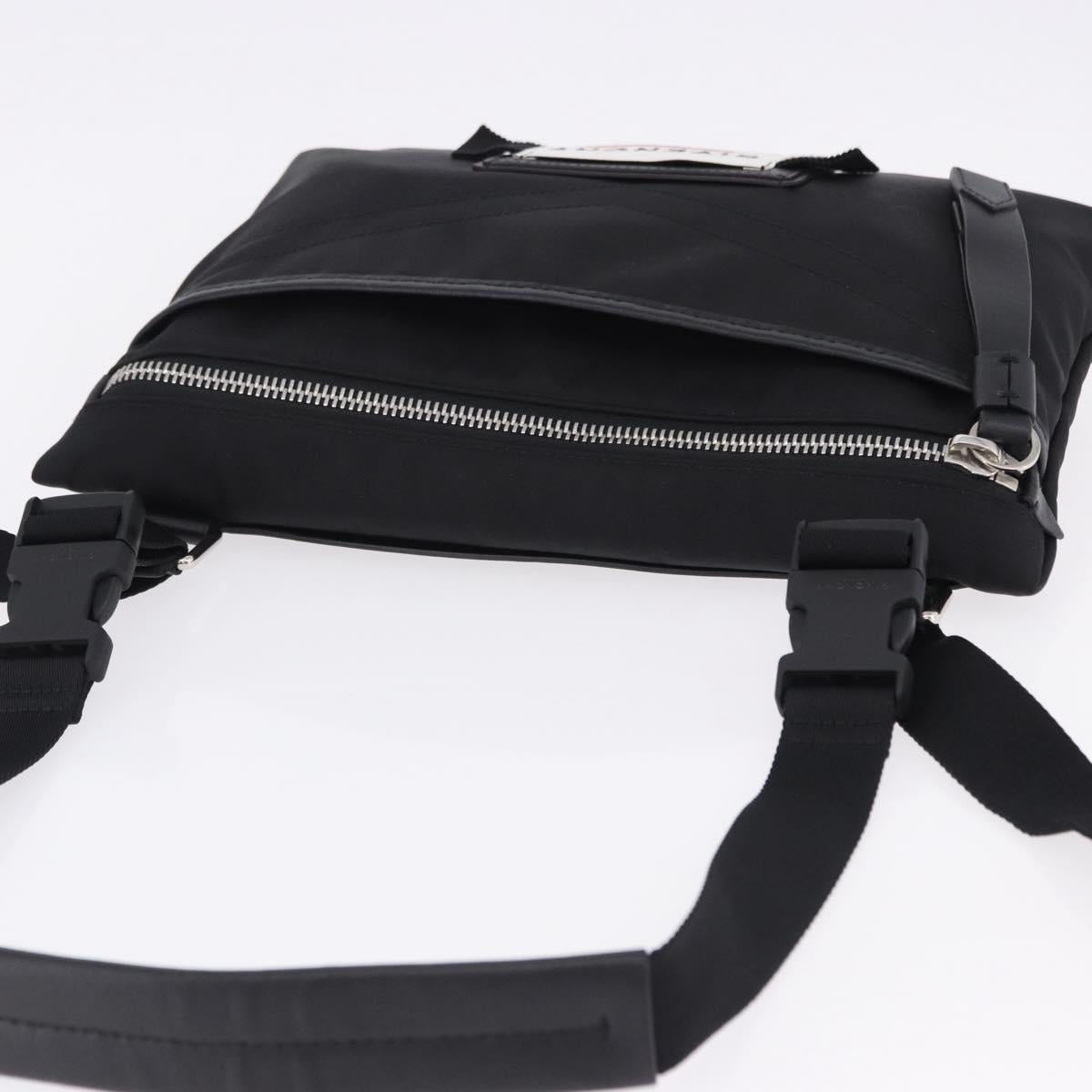 GIVENCHY Shoulder Bag Nylon Black Silver Auth ar14128A