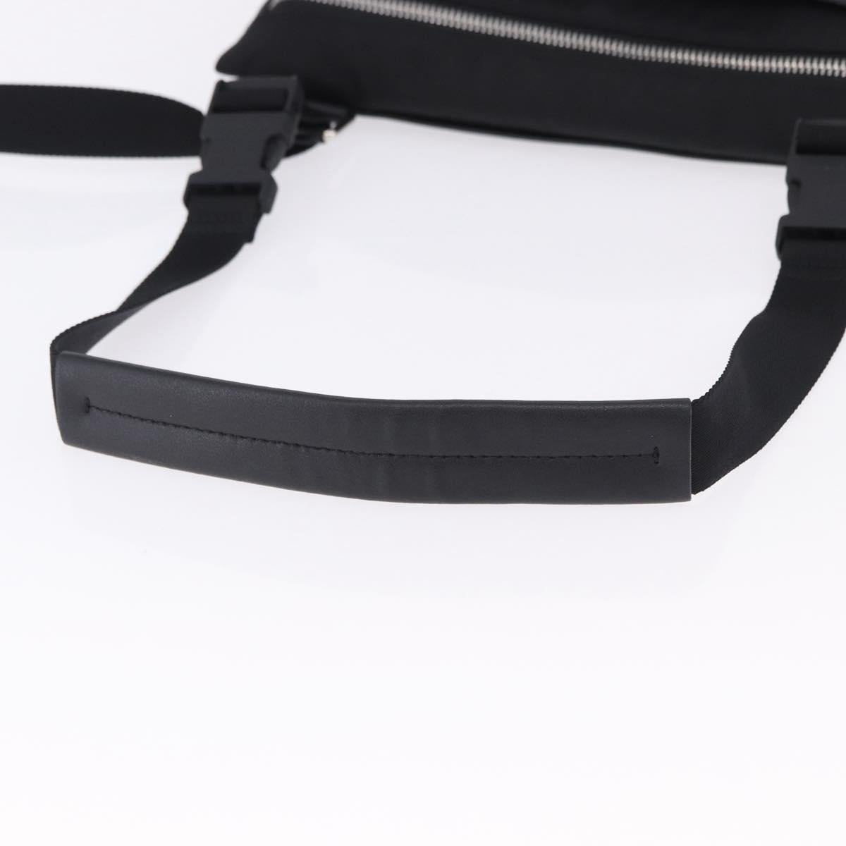 GIVENCHY Shoulder Bag Nylon Black Silver Auth ar14128A