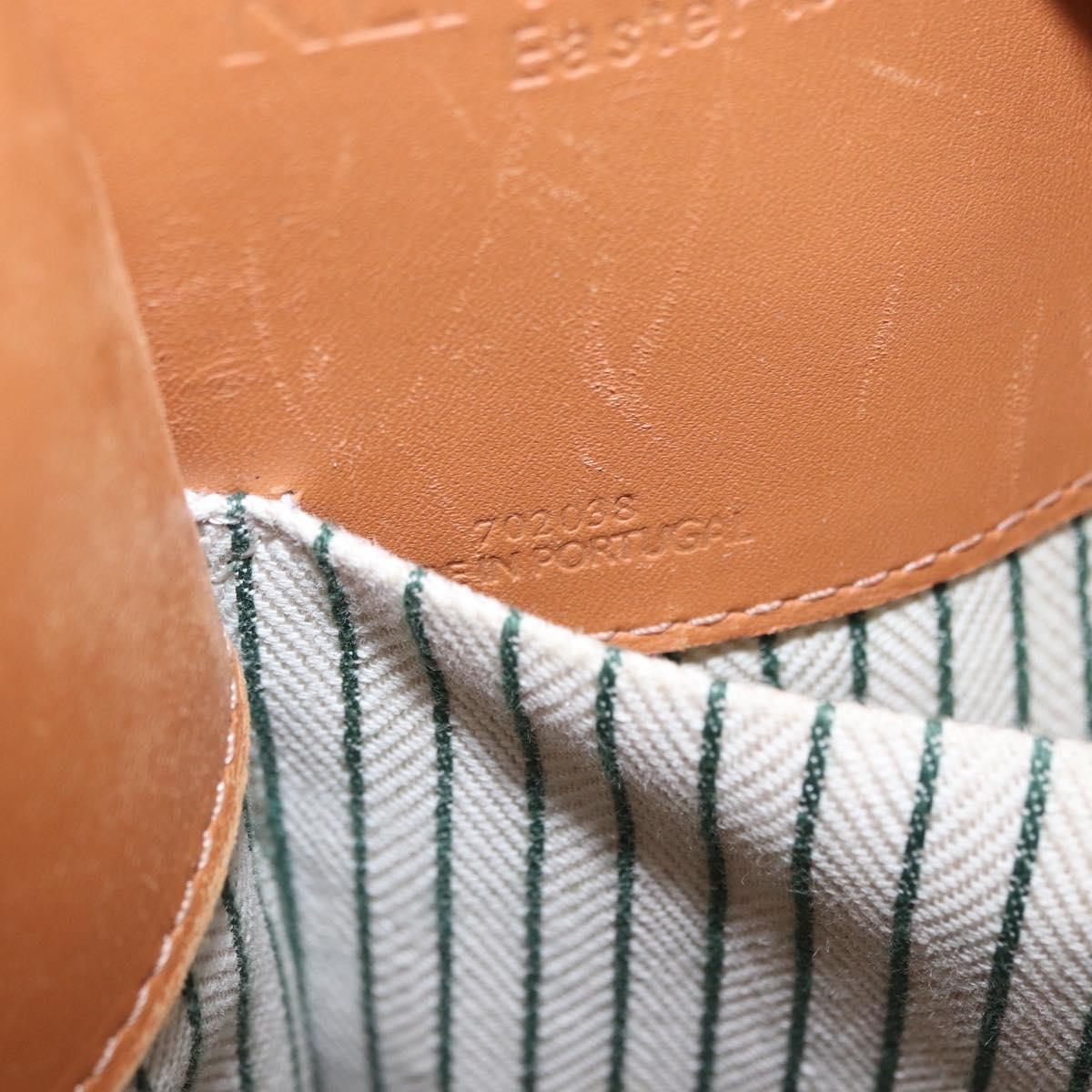 LOEWE KENPRICE cushion Tote Bag Canvas Green Brown Auth ar14130