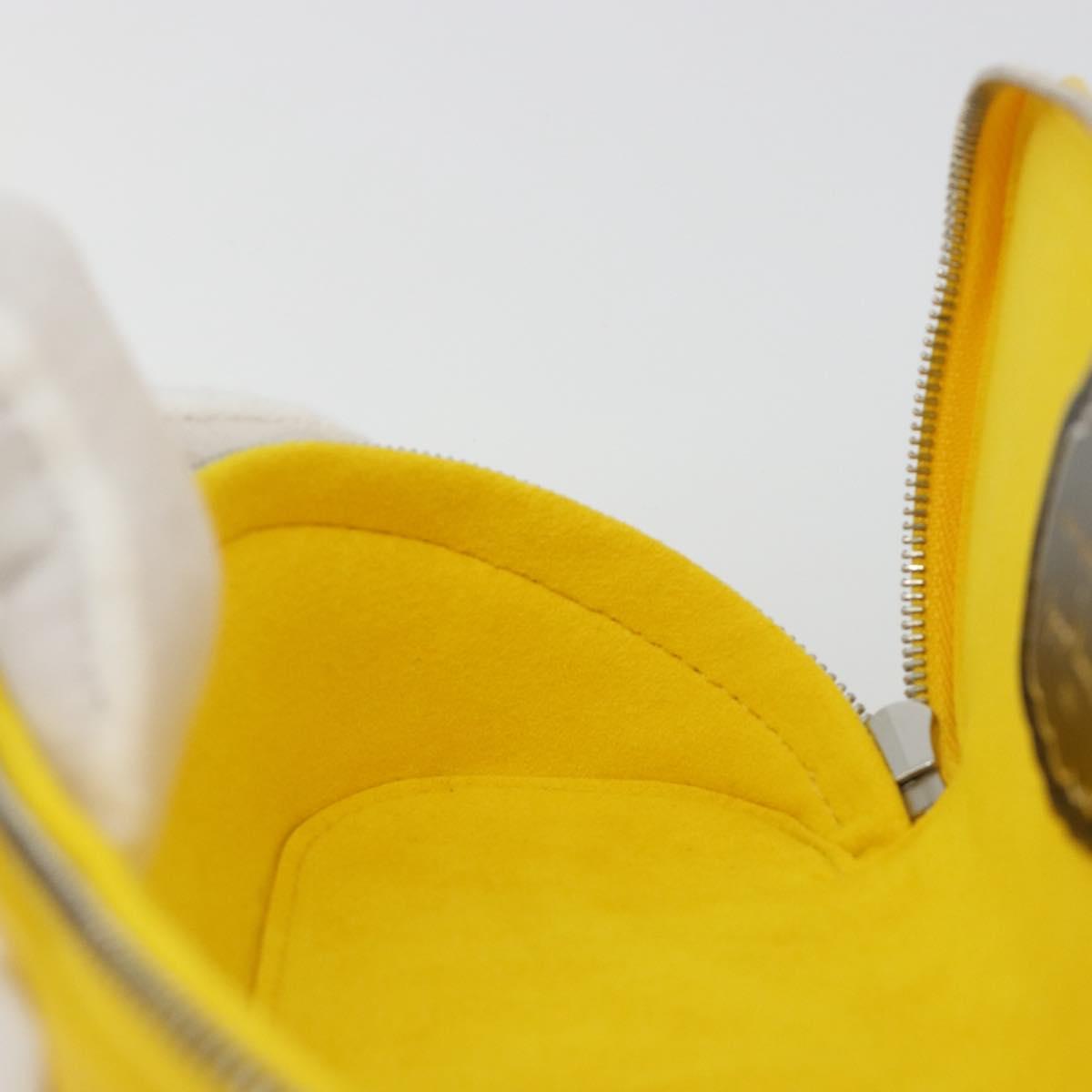 LOUIS VUITTON LV × YK Epi Etui Lunette GM Yellow Black GI0882 LV Auth ar14131SM