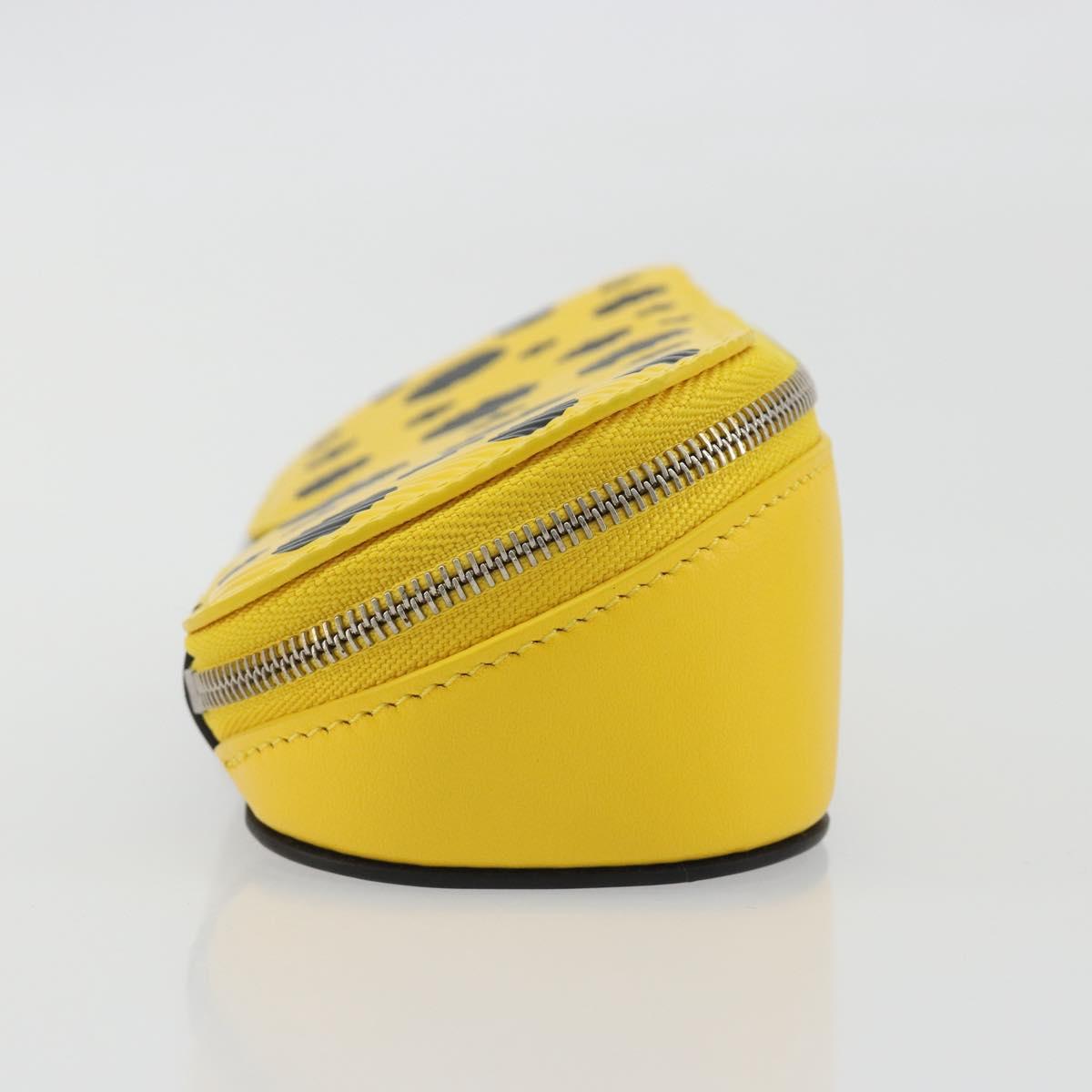 LOUIS VUITTON LV × YK Epi Etui Lunette GM Yellow Black GI0882 LV Auth ar14131SM