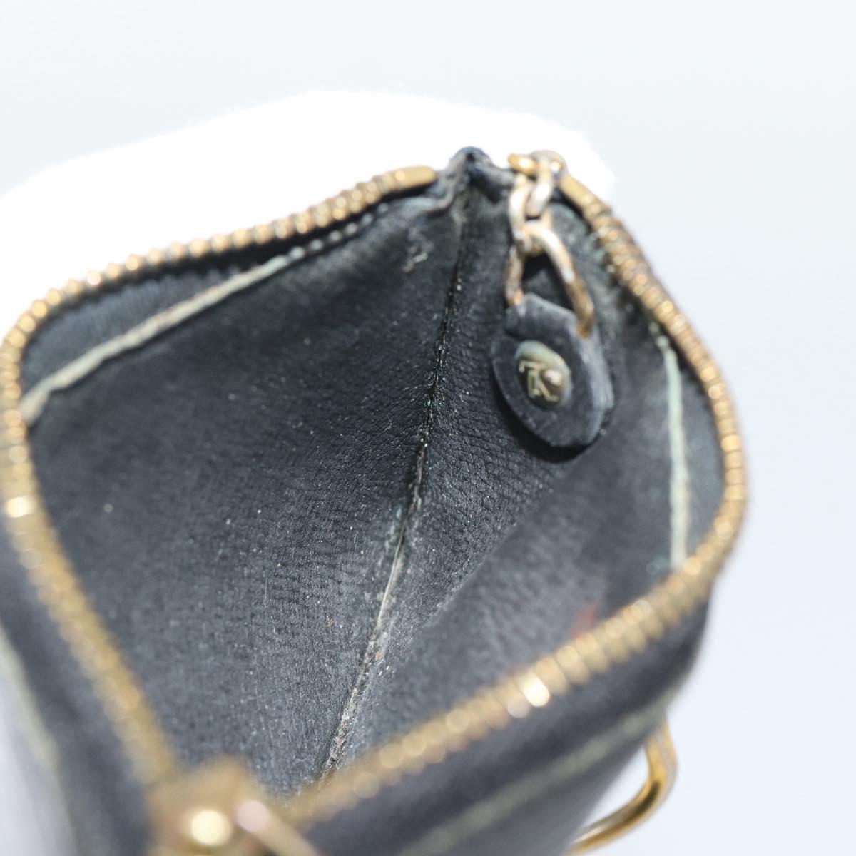 LOUIS VUITTON Epi Pochette Cles Coin Purse Black M63802 LV Auth ar14138