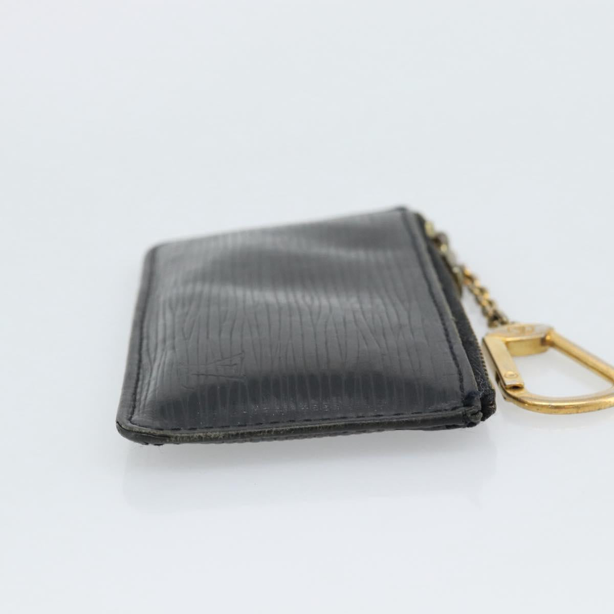 LOUIS VUITTON Epi Pochette Cles Coin Purse Black M63802 LV Auth ar14138