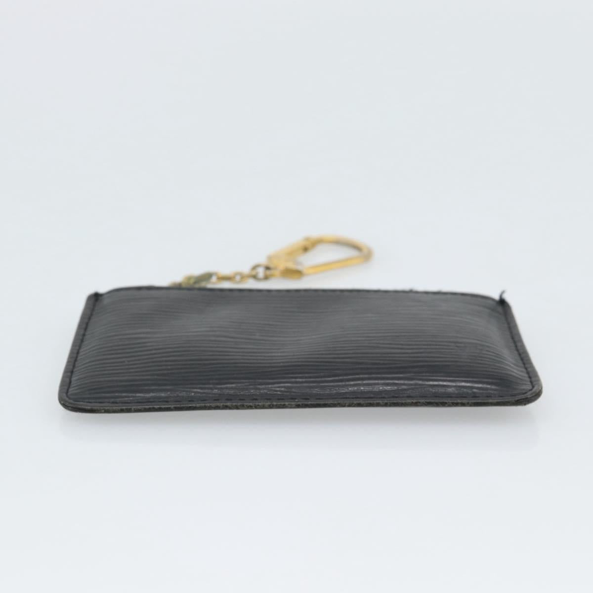 LOUIS VUITTON Epi Pochette Cles Coin Purse Black M63802 LV Auth ar14138
