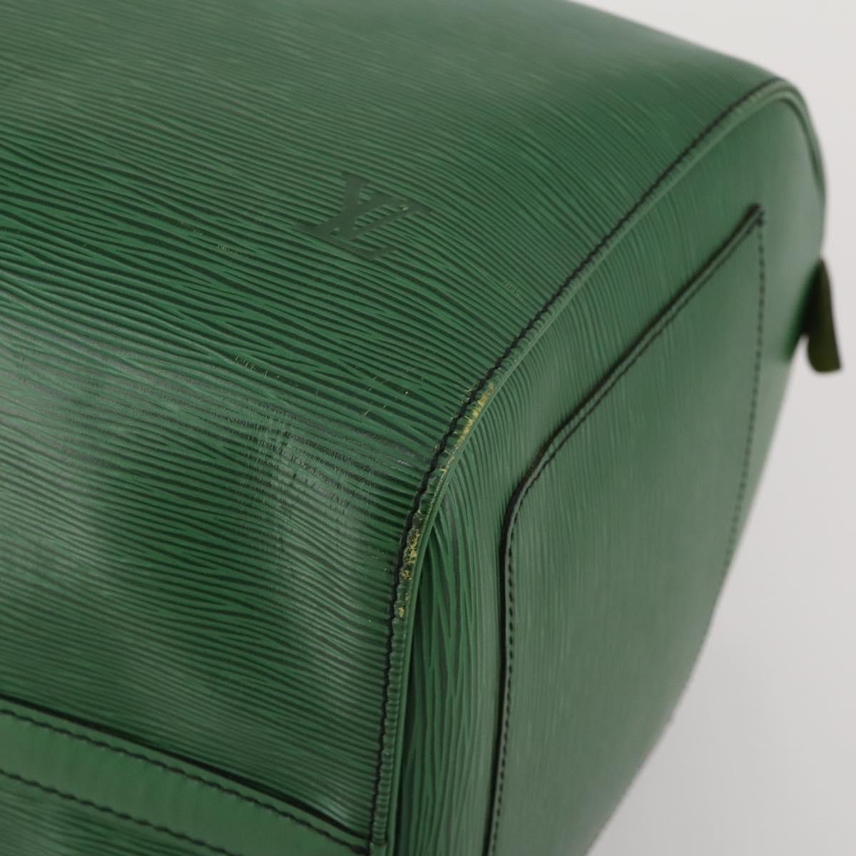 LOUIS VUITTON Epi Keepall 50 Boston Bag Green M42964 LV Auth ar14144