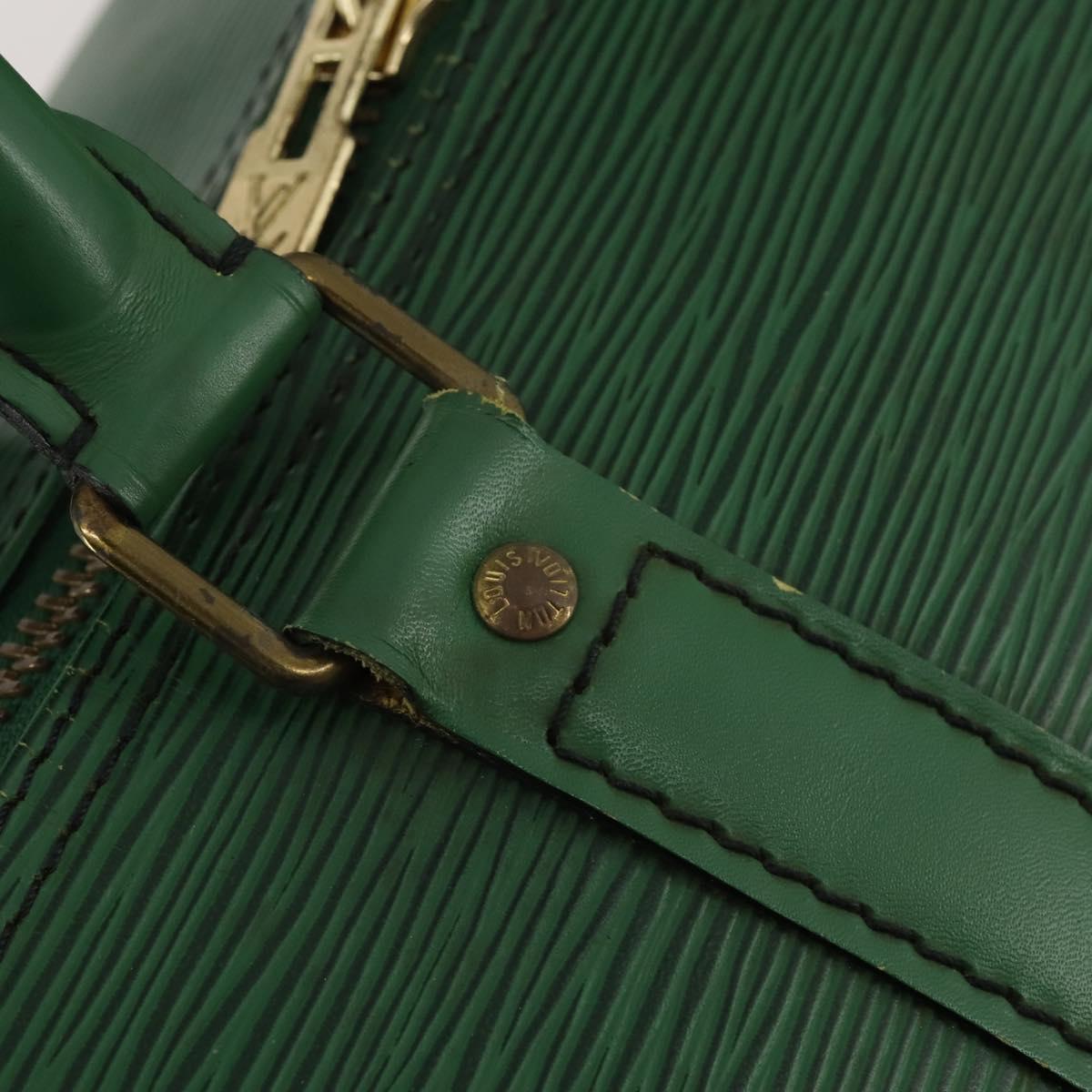 LOUIS VUITTON Epi Keepall 50 Boston Bag Green M42964 LV Auth ar14144