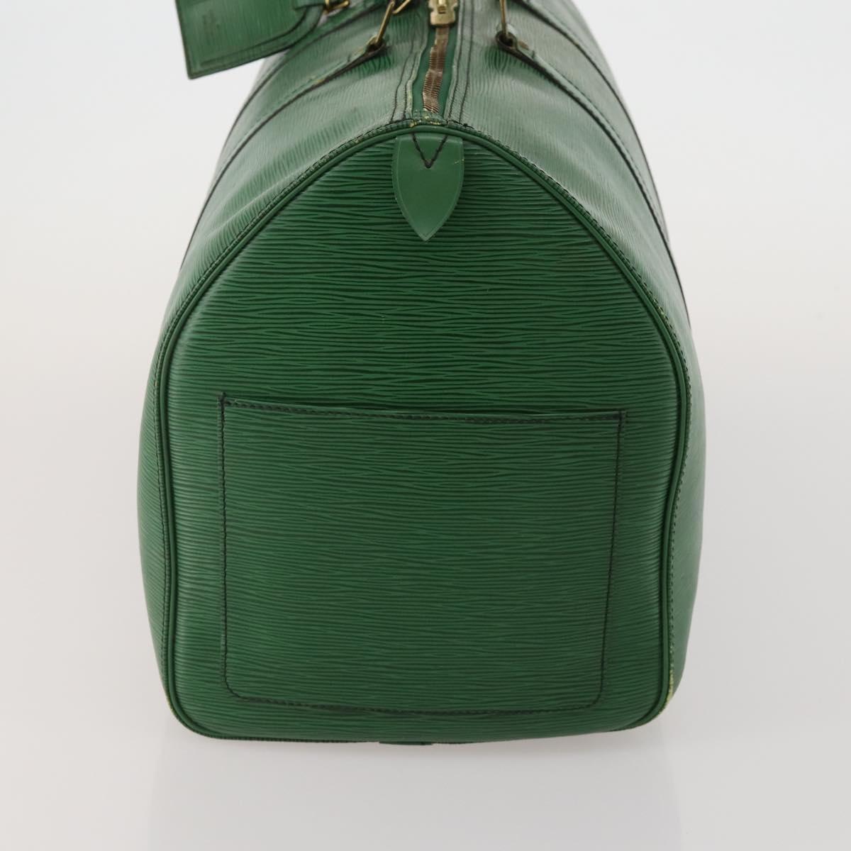 LOUIS VUITTON Epi Keepall 50 Boston Bag Green M42964 LV Auth ar14144