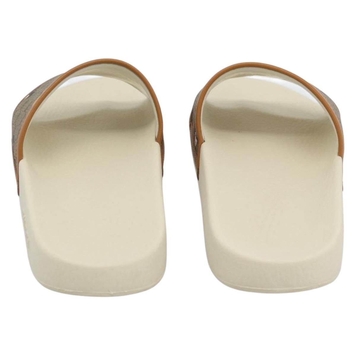 GUCCI Disney MicroGG Sandals PVC Leather Beige 603702 Auth ar14145M