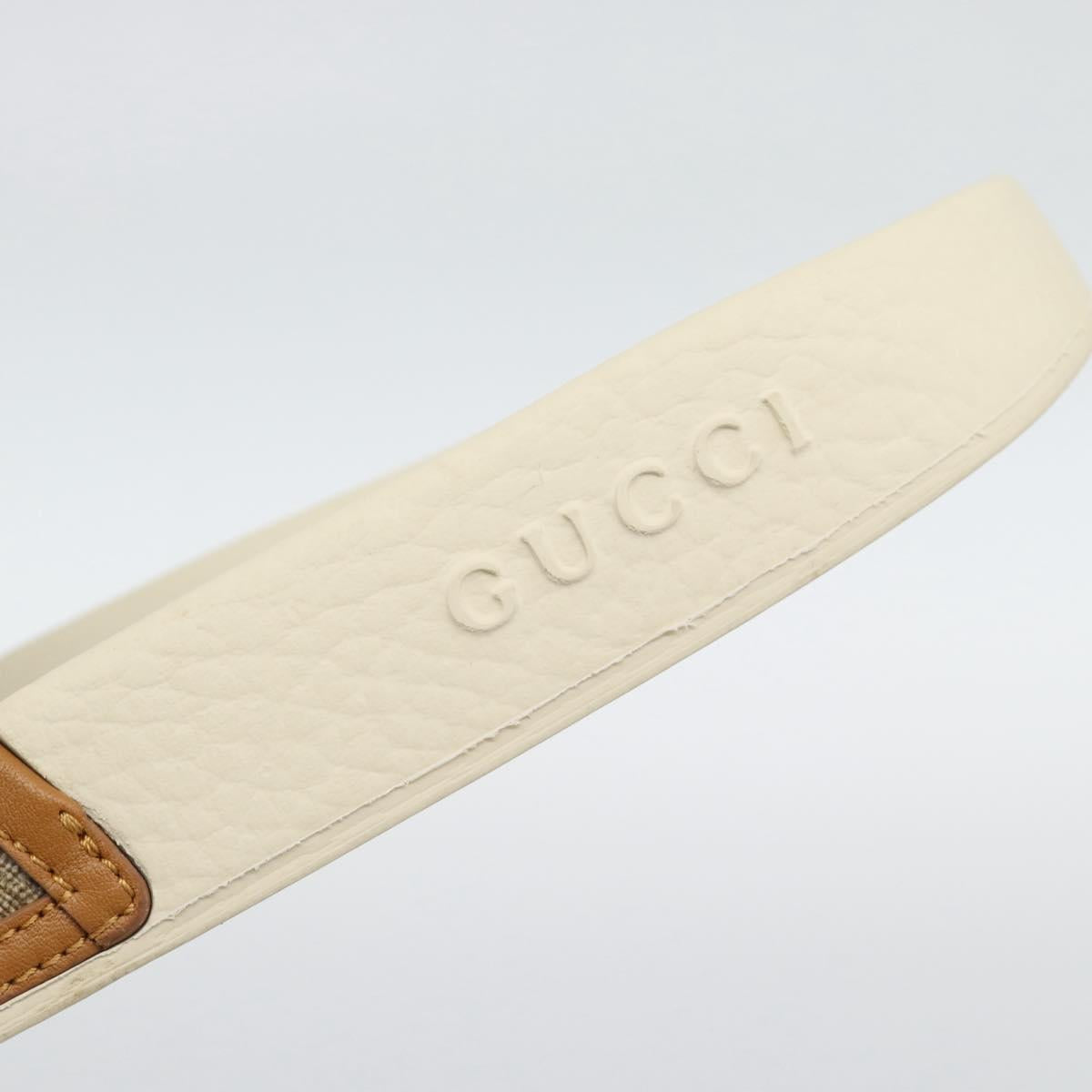GUCCI Disney MicroGG Sandals PVC Leather Beige 603702 Auth ar14145M