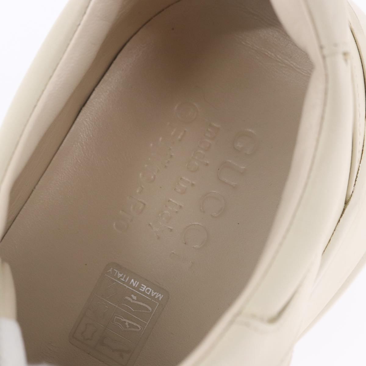 GUCCI Doraemon Sneakers Leather White Blue 655025 Auth ar14148