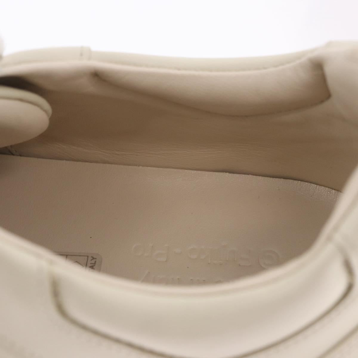 GUCCI Doraemon Sneakers Leather White Blue 655025 Auth ar14148