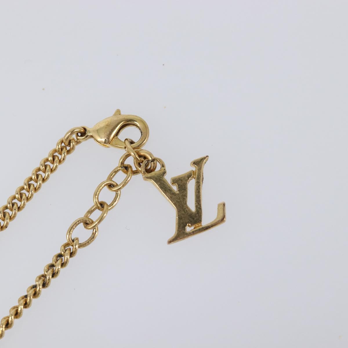 LOUIS VUITTON Brassless Sweet Monogram metal Gold Tone M65591 LV Auth ar14153M