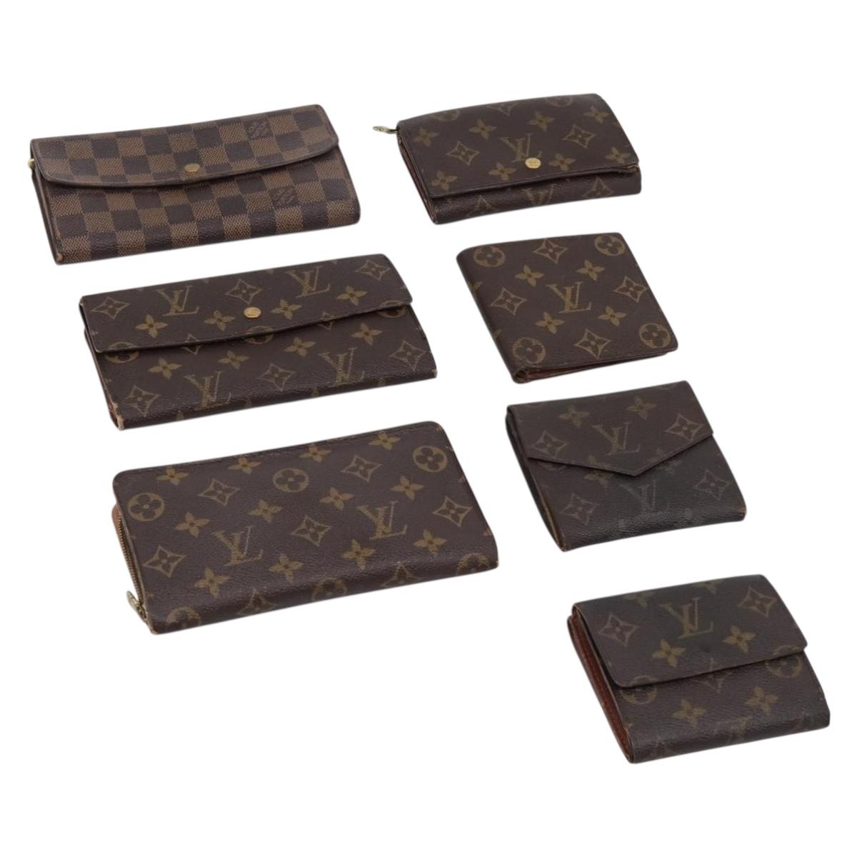 LOUIS VUITTON Monogram Damier Wallet 7 Set LV Auth ar14154