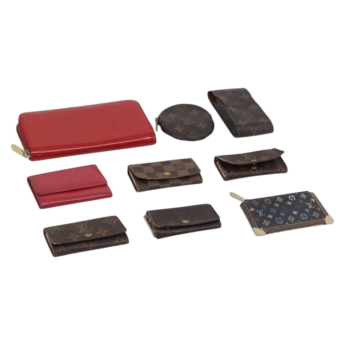 LOUIS VUITTON Monogram Damier Epi Coin Key Case Wallet 9 Set LV Auth ar14155