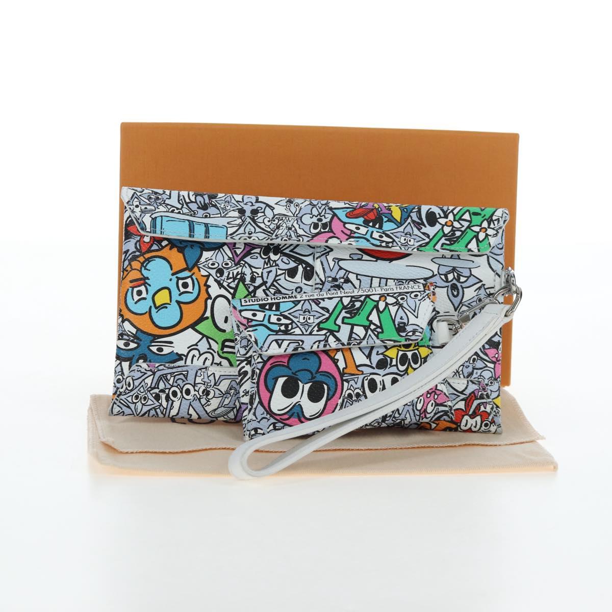 LOUIS VUITTON Monogram Comics Trio Anvelope Multicolor M82014 LV Auth ar14187V