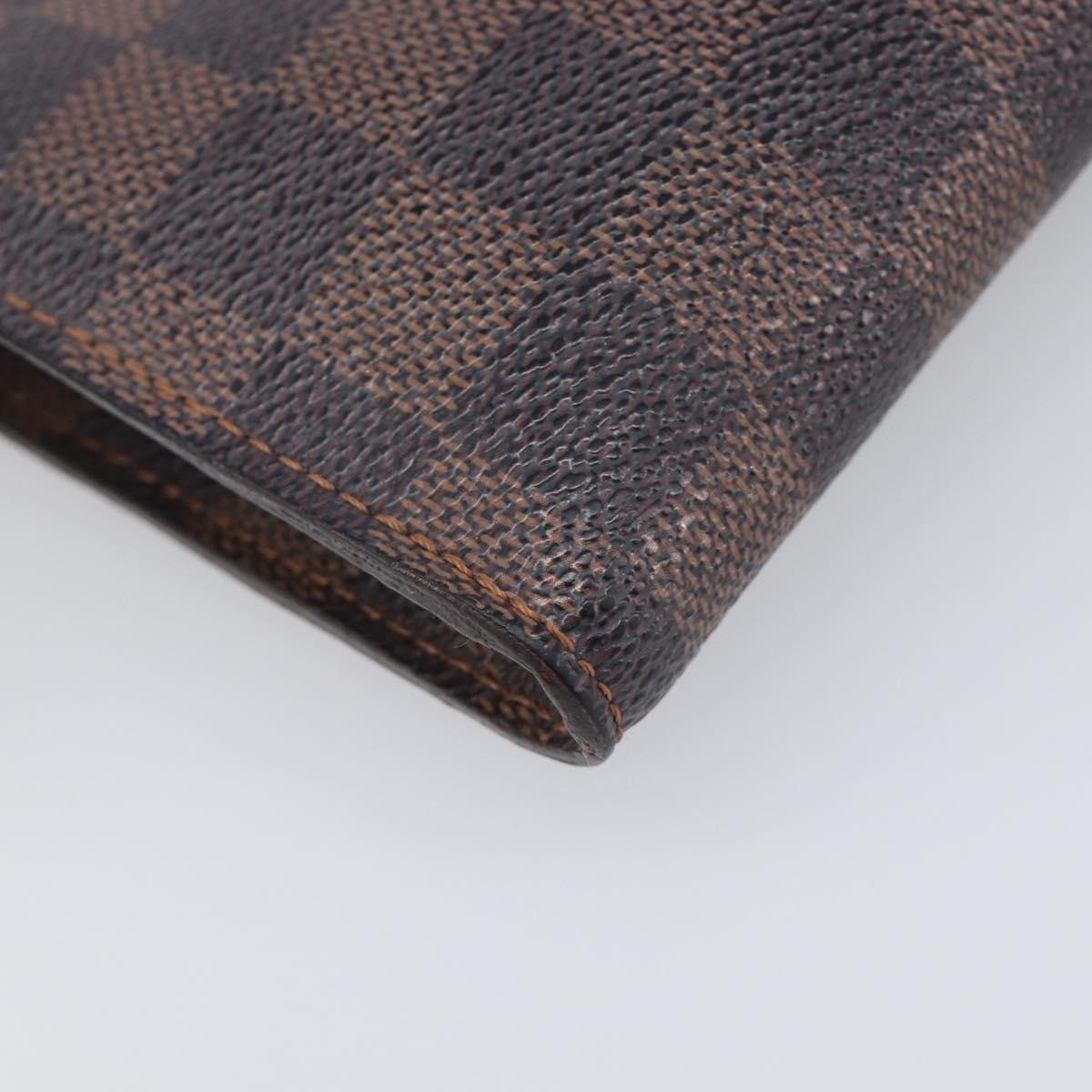 LOUIS VUITTON Damier Ebene Marais Pouch LV Auth ar14188