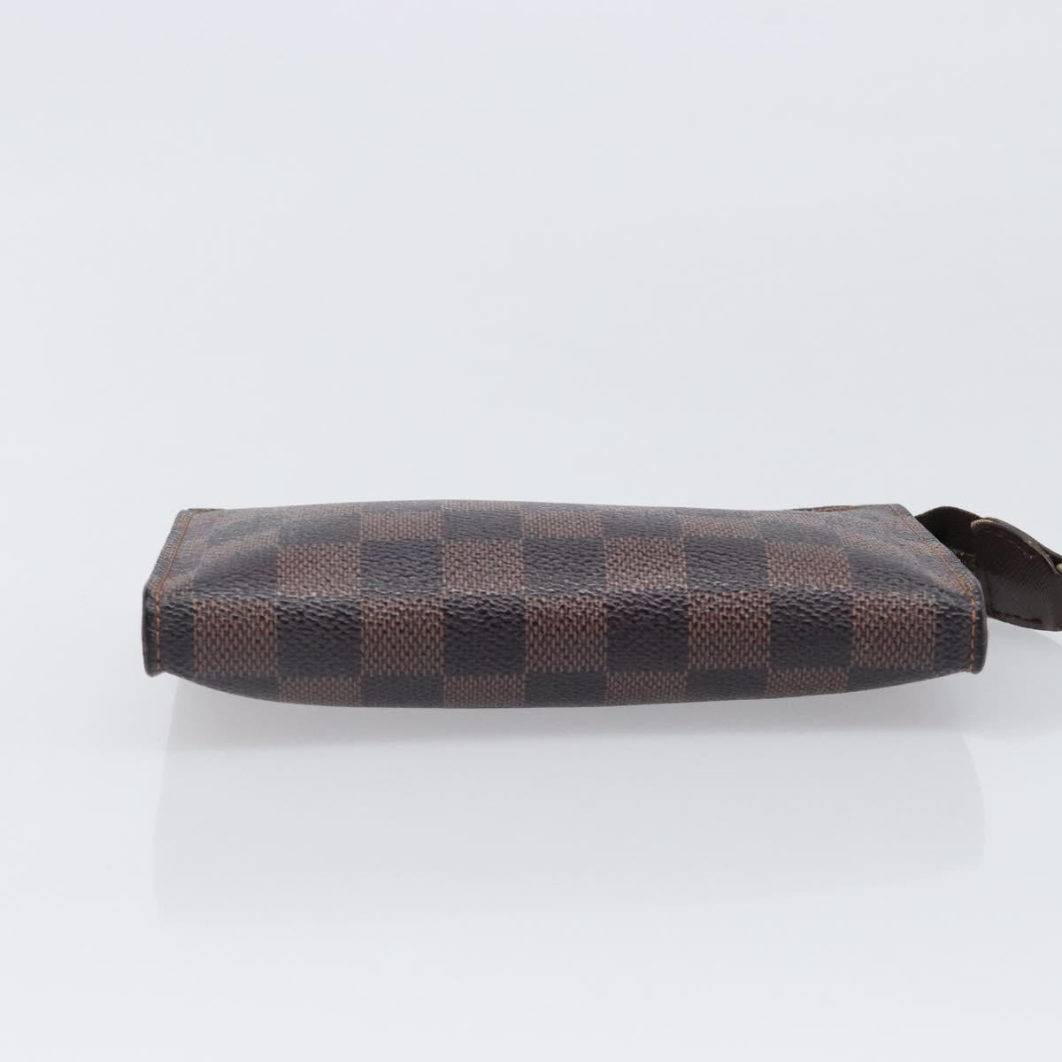 LOUIS VUITTON Damier Ebene Marais Pouch LV Auth ar14188