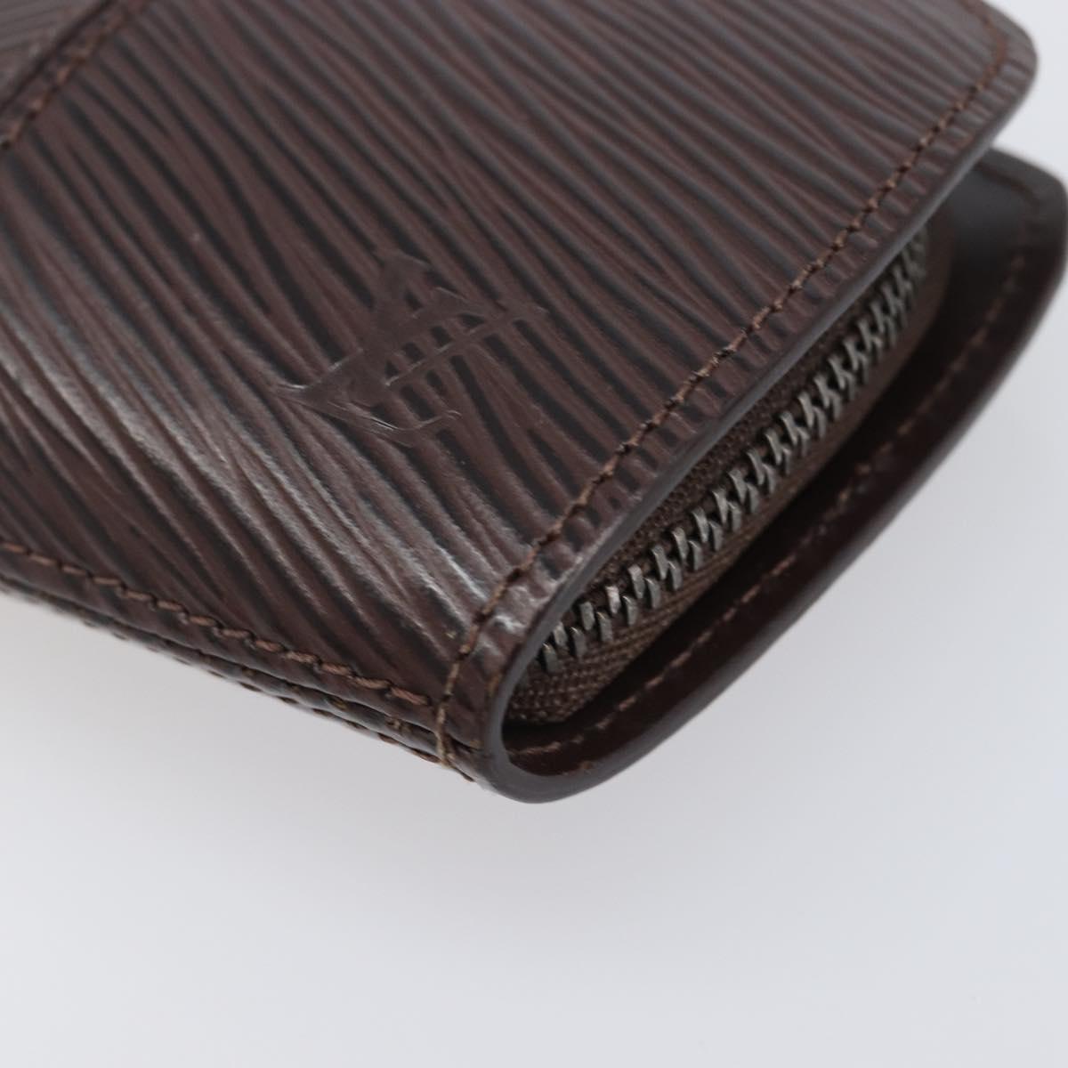 LOUIS VUITTON Epi Portefeuille Epi Z Coin Purse Mocha M6344D LV Auth ar14192